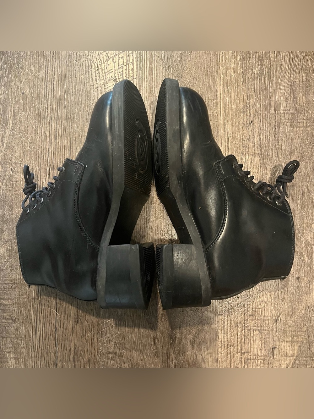 Deadstock Robert Wayne “Tattoo” Women's Black Lace-Up Leather Boots